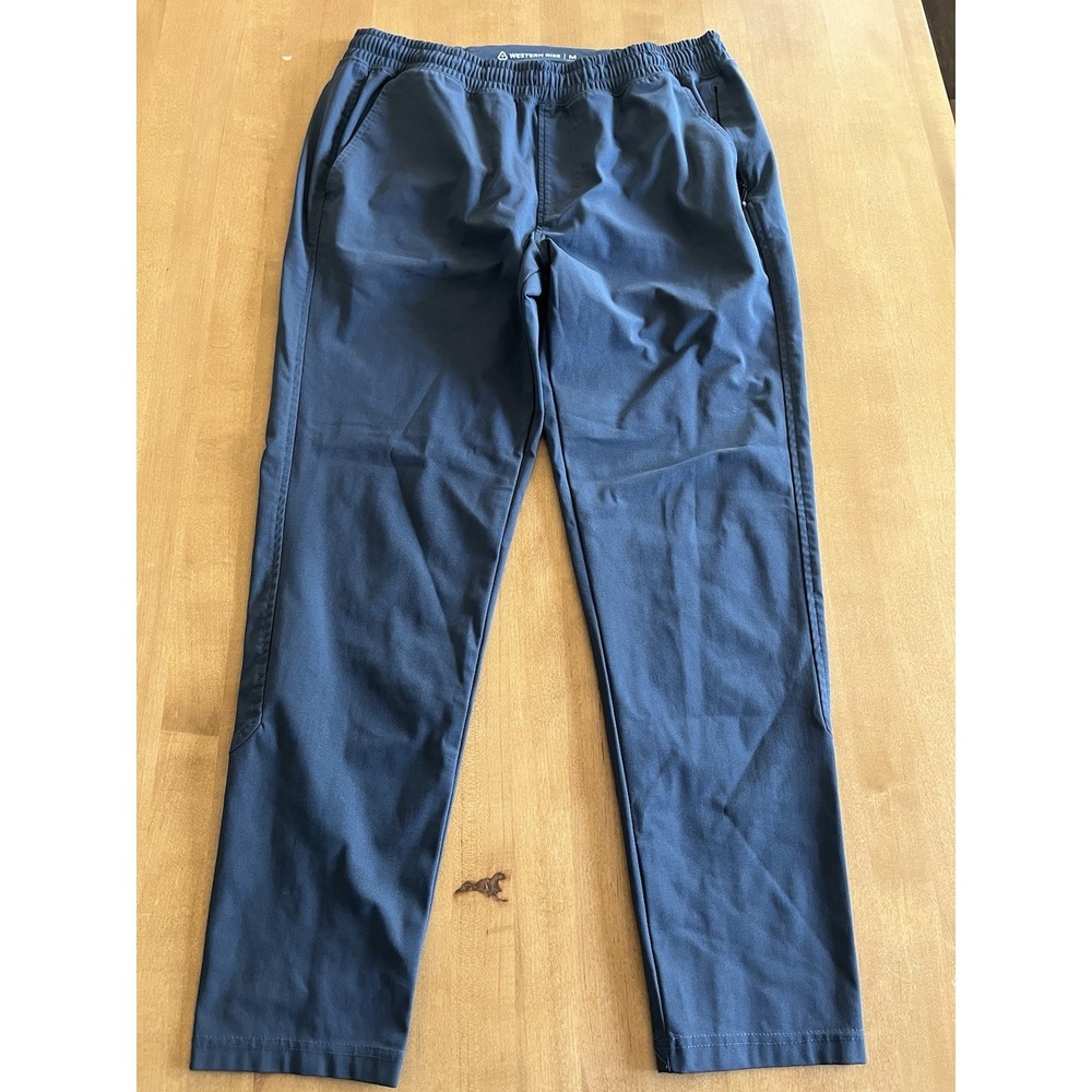 Western Rise Spectrum Jogger Pants Men's Size‎ Medium Navy Blue Stretch Pull on